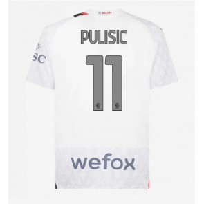 AC Milan Christian Pulisic #11 Koszulka Wyjazdowych 2023-24 Krótki Rękaw